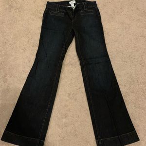 Trouser style flare jeans